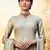 Grey embroidered art silk salwar