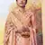 Pink embroidered art silk salwar