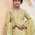 Green embroidered art silk salwar
