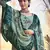 Green embroidered art silk salwar