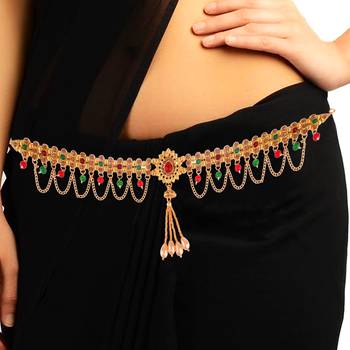 Multicolor agate waist-belt 1