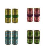 Multi Stone Stud Brass Bangle