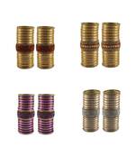 Multi Stone Stud Brass Bangle