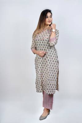 Green printed cotton kurtas-and-kurtis 4
