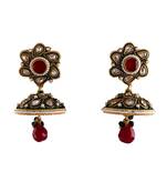 Multicolor gold plated antique gold Copper   Pair of Earrings