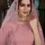 Pink Thread embroidered georgette semi stitched Bridal lehenga