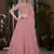 Pink Thread embroidered georgette semi stitched Bridal lehenga