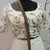 White Thread embroidered cotton semi stitched Bridal lehenga