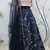 Navy blue Thread embroidered art silk semi stitched Bridal lehenga