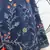 Navy blue Thread embroidered art silk semi stitched Bridal lehenga