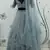Grey Thread embroidered net semi stitched Bridal lehenga
