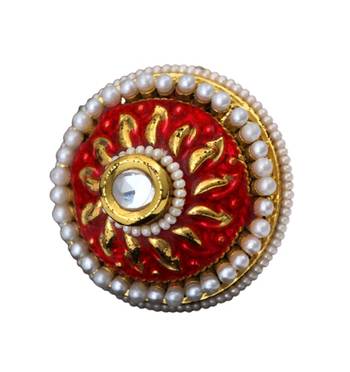 Red gold plated antique gold Copper   Ring 1