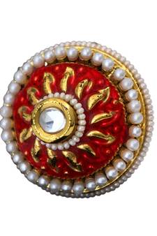 Red gold plated antique gold Copper   Ring
