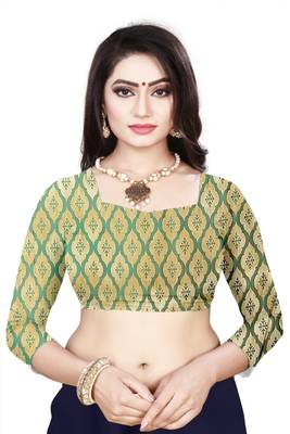 Maroon woven art silk saree with blouse 4