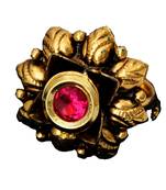 Pink gold plated antique gold Copper   Ring