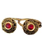 Pink gold plated antique gold Copper   Ring