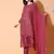 Coral embroidered georgette salwar