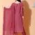Coral embroidered georgette salwar