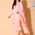 Peach embroidered georgette salwar