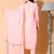 Peach embroidered georgette salwar
