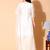 Cream embroidered net salwar