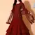 Maroon embroidered georgette salwar
