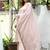Beige embroidered georgette salwar