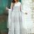 Grey embroidered net salwar