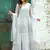 Grey embroidered net salwar