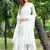 Grey embroidered net salwar
