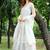 Grey embroidered net salwar