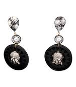 Multicolor beaded jewellery Brass Copper   pair of Earrings