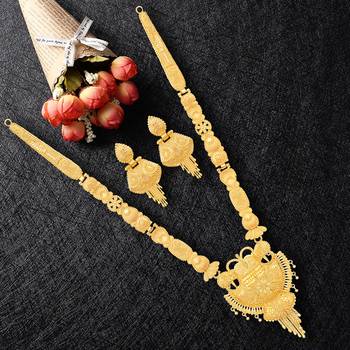Gold pearl jewellery 1