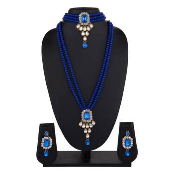Blue agate necklaces 3