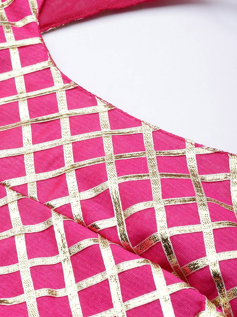 Multicoured Hand Crafted Bandhani Lehenga set