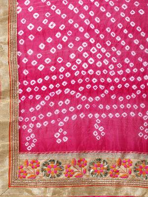 Geroo Jaipur Yellow Hand Crafted Bandhani Lehenga Set 5