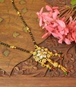 Twinkling Gold Kundan Stone Designer mangalsutra