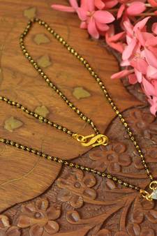 Twinkling Gold cubic zirconia Designer mangalsutra