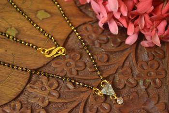 Twinkling Gold cubic zirconia Designer mangalsutra 2