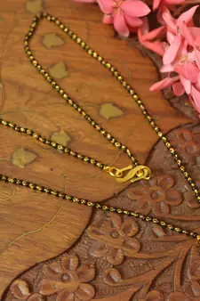 Twinkling Gold cubic zirconia Designer mangalsutra