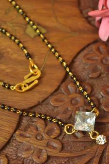 Twinkling Gold cubic zirconia Designer mangalsutra