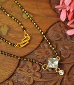 Twinkling Gold cubic zirconia Designer mangalsutra