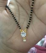 Twinkling Gold cubic zirconia Designer mangalsutra
