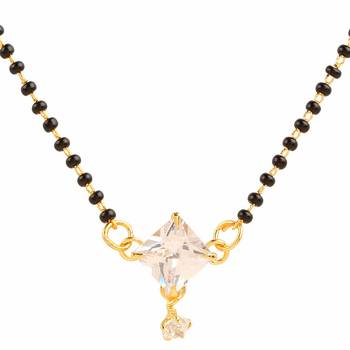 Twinkling Gold cubic zirconia Designer mangalsutra 2