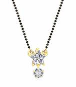 Twinkling Gold cubic zirconia Designer mangalsutra