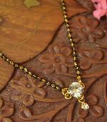 Twinkling Gold cubic zirconia Designer mangalsutra