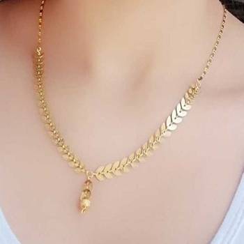 Twinkling Gold Leaf Motif Designer mangalsutra 2