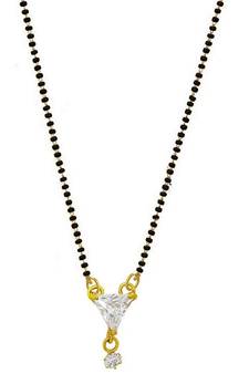 Twinkling Gold cubic zirconia Designer mangalsutra