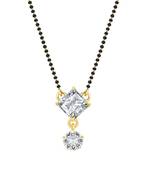 Twinkling Gold cubic zirconia Designer mangalsutra