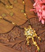 Twinkling Gold Kundan Stone Designer mangalsutra